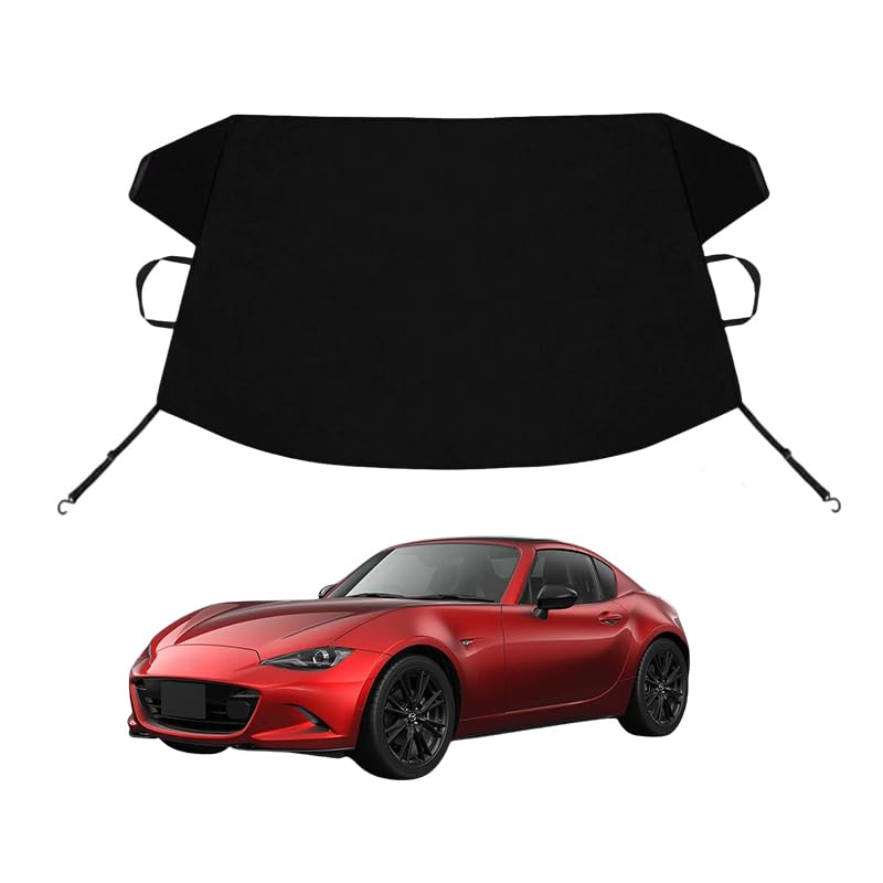 Image of MX-5 Miata Custom Windshield Cover for Ice and Snow for Ma-z-da MX-5 Miata Windshield Snow Cover 600D Shade Blocks Winter Frost Hail Protector Car Accessories