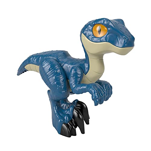 Fisher-Price Imaginext GWP07 - Jurassic World 3 XL Dino Raptor, extragroße Dinosaurierfigur für Vorschulkinder, Dinosaurier Spielzeug von 3 bis 8 Jahren
