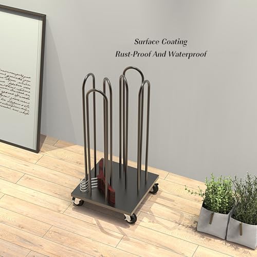 Étagère à cintres en métal à roulettes pour en finir avec le désordre dans le dressing - 4