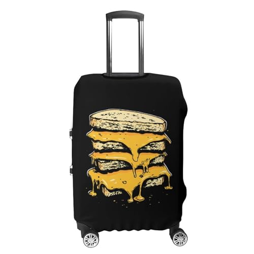 Grilled Cheese Sandwich Travel Luggage Cover for Suitcase 19-32 Inches Elastic Washable Baggage Protector4