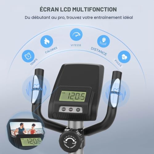 Neezee Vélo Elliptique avec 16 Niveaux de Résistance, Charge Max 120 kg – vue 4