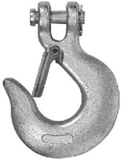 T9700624 Zinc Clevis Slip Hook with Latch, 3/8-In. - Quantity 5