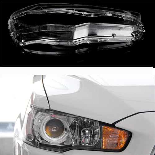 Couvercles lentilles de phare pour Lancer Ex 2008-2016 coque transparente - 2