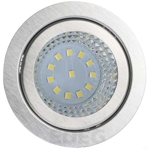 SMZhomeone 15 W 12 V LED weißes Licht r&e Lampe für Dunstabzugshaube Küche Ersatzbeleuchtung hell energieeffizient gleichmäßige Beleuchtung transparent PP Metall