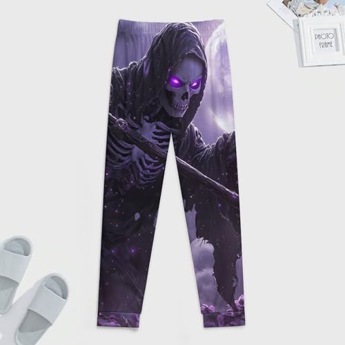 Purple Grim Reaper Mom Men's Pajama Pants Soft Lounge Bottoms Lightweight Jogger for Sleeping4