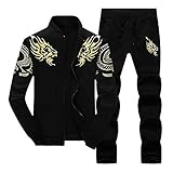 LoveLeiter MäNner Herbst Winter Verdicken Sweatshirt Top Hosen Sets Sport Anzug Trainingsanzug Herren Academy Tracksuit Jogginganzug Man Sportanzug Freizeitanzug Hausanzug