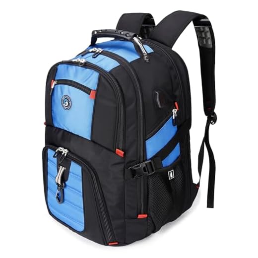 Extra Large 50L Travel Laptop Backpack with USB Charging Port Fit 17 Inch Laptops for Men Women