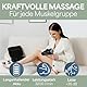 Massagepistole inkl. 6 Massageköpfen & 30 Geschwindigkeiten, mit USB-C Anschluss und LCD Touchscreen I Muskel Massagegerät, Massage-Gun, Muskelmassagepistole, Muskel-Pistole (Schwarz)