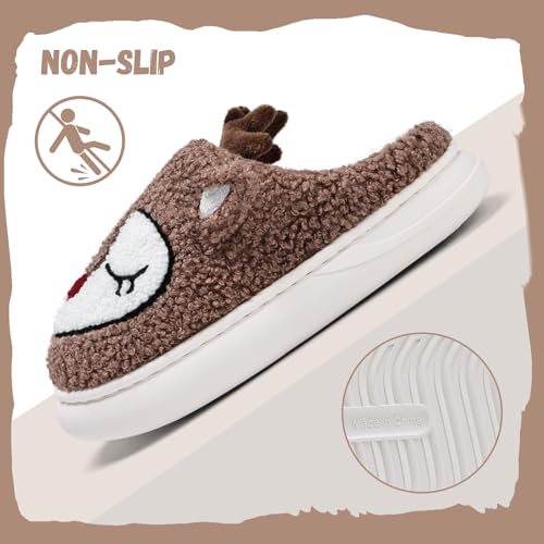 Image of IceUnicorn Kids Slippers Boys Girls Warm Winter House Slippers Big Little Kids Non-Slip Soft Plush Memory Foam Home Shoes for Indoor Outdoor