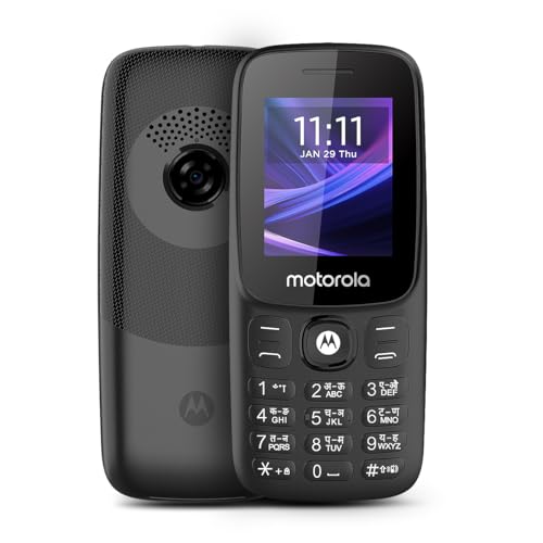Image of Motorola All-New A300-2026 Dual Sim keypad Phone | 2 Years Replacement | Type C Charging Port |Long Lasting Battery | Loud Sound | Wireless FM | (Black)
