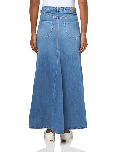 UNIONBAY Women's Long Denim Skirt with Front Slit2