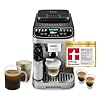 De’Longhi Magnifica Evo Next - Perfetto Kaffeevollautomat mit LatteCrema-Milchaufschäumer, 13 One-Touch-Getränke, Coffee- und Cappuccino Kaffeemaschine, farbiges Touch-Display, Silber (ECAM312.80.SB)