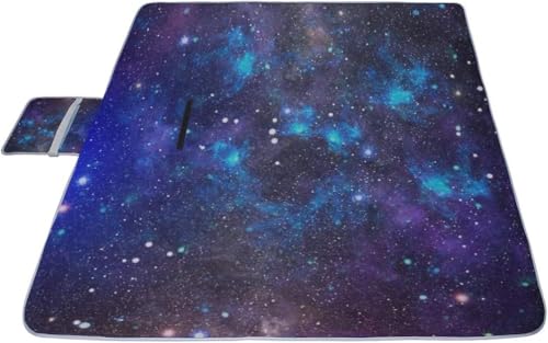 レジャーシート 空の星 ピクニック 折りたたみ 撥水 アウトドア クッション マット コンパクト 花見 運動会 キャンプ 遠足 花火大会 ヨガ 座布団 厚手 大判 145x150cm 持ち運び便利