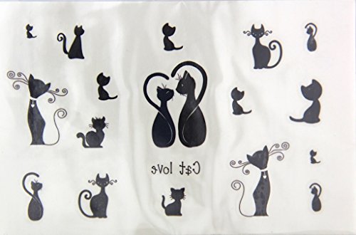 Love Cat Pattern Water Transfer Flash Fake Tattoo Sticker Sex Products Waterproof Temporary Tattoo Sticker The Wind Wind Blown Feathers