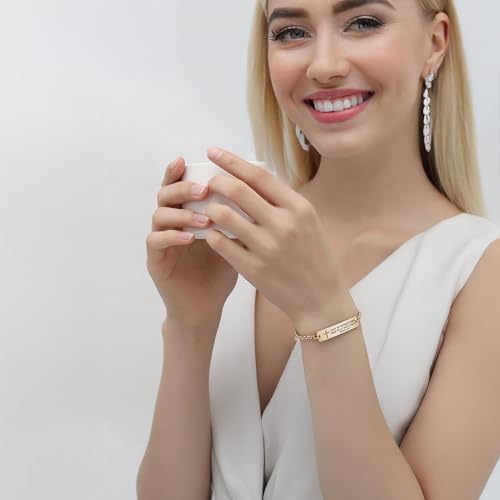 Bible Verse Bracelet-Stainless Steel Scripture Quotes Inspirational Bracelet Faith Christian Bracelet for Women, Christmas gift for women2