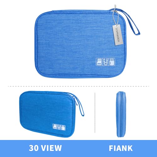 Estuche electrónico portátil Lcsmaokin impermeable contra pérdidas de tarjetas SD y cables 7