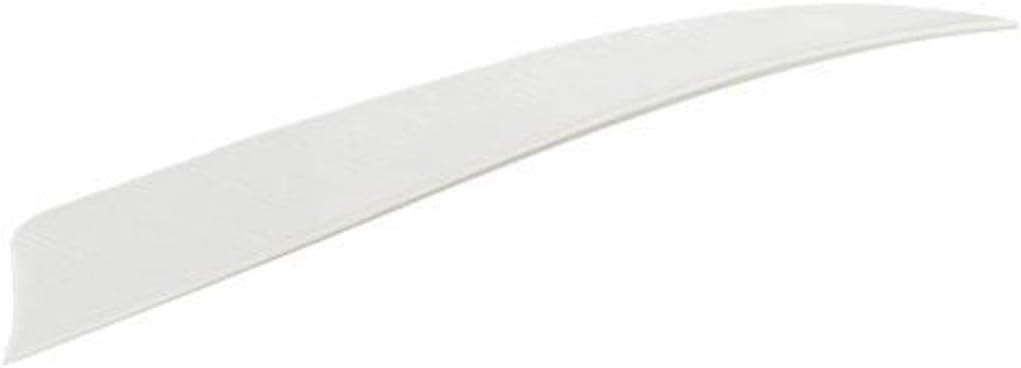 TRUEFLIGHT FEATHERS SHIELD CUT 5 LW WHITE 100/PK.