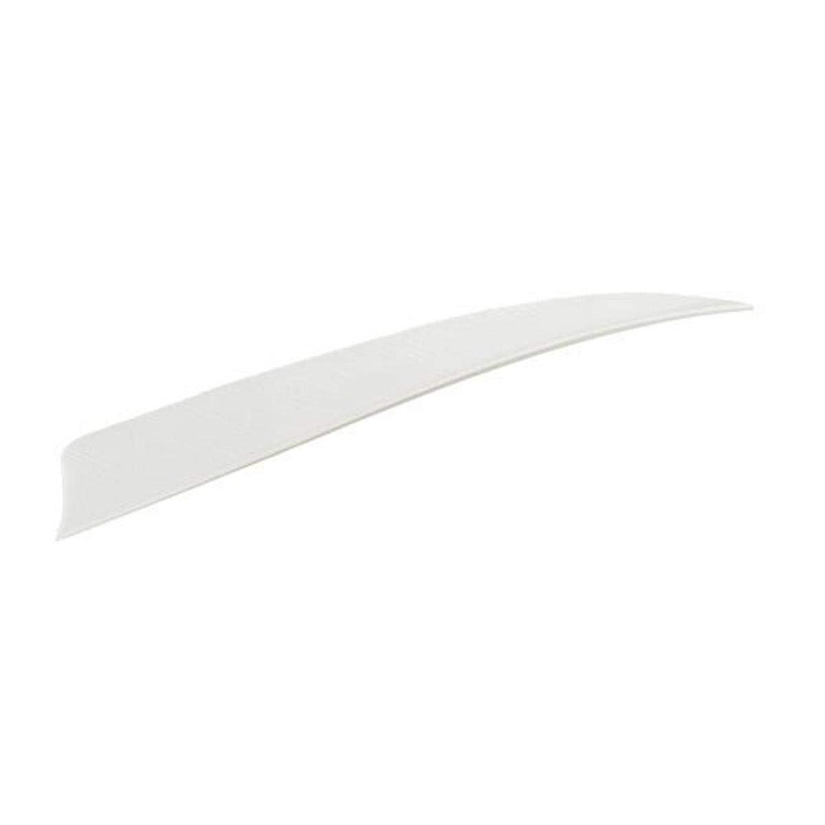 TRUEFLIGHT FEATHERS SHIELD CUT 5 LW WHITE 100/PK.