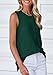 PRETTYGARDEN Fall Sweater Vest Women 2025 Casual Sleeveless Lightweight Button Down Knit Cardigans Shirts Ribbed Tank Tops (Dark Green,Large)