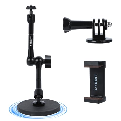 UTEBIT Magnetic Camera Mount Action Camera Mount Adapter with Phone Holder
