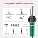 VEVOR Hot Air Plastic Welder, 1600W Hot Air Torch Pistol, 122-1112℉ PVC TPO Vinyl Heat Gun Welding Torch, Plastic Roofing Welding Kit with 11 Accessories- Toolbox, Nozzle, Roller, Blades for PP/PE/PVC