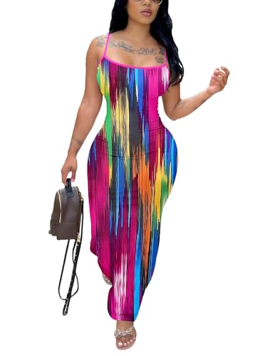 Image of HTD Women Summer Sexy Bodycon Maxi Dress Casual Slim Long Dresses
