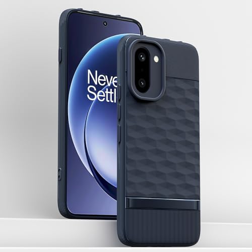 Image of Pikkme Back Cover for OnePlus 15R 5G Camera Protection 3D Hexa Cube Design Silicone Protective Bumper Case (Blue)