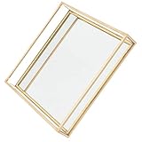 Assiettes vintage : le plateau de vanité en verre peut organiser et ranger vos petits objets et constitue également une décoration.