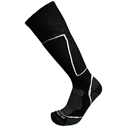 Merino Wool 70% Ski Socks for Women - Girls Ski Snowboard Socks with Support Cushioning Stretch Warmth - Midweight