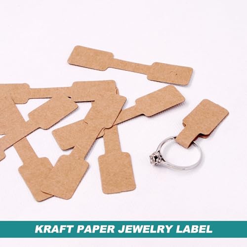 Schmuck Preisschilder Aufkleber 500 Stück Preisetiketten Preisschilder Etiketten Selbstklebend 6x1,2cm Preisaufkleber für Halskette Ring