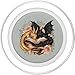 Librarian Bookish Girl Loves Dragons & Books Cute Dragon Books Cottagecore Flower Bookworm Book Lover PopSockets PopGrip for MagSafe Compatible with iPhone 12, 13, 14 Series - Clear