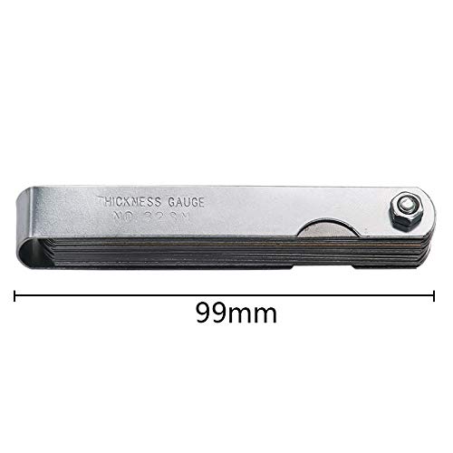 Amazon | シックネスゲージ 32枚組 0.04mm～0.88mm ギャップゲージ