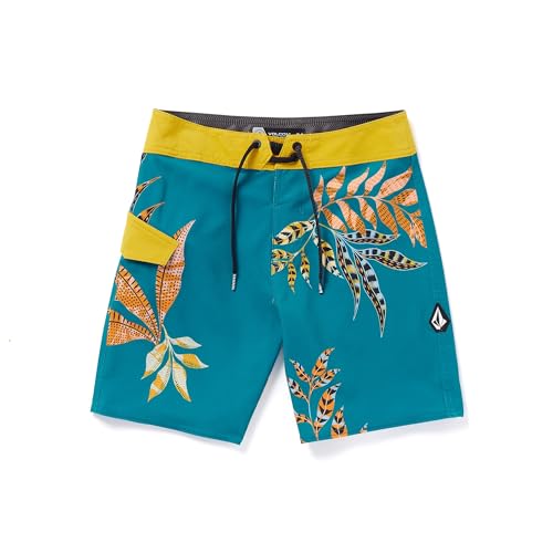 Image of Volcom Boys Mod Tech Boardshorts (Big & Little Sizes) Board Shorts, Ocean Teal, 24 US
