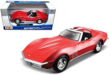 Maisto New 1:24 W/B Special Edition - Candy RED 1970 Chevrolet Corvette Diecast Model Car