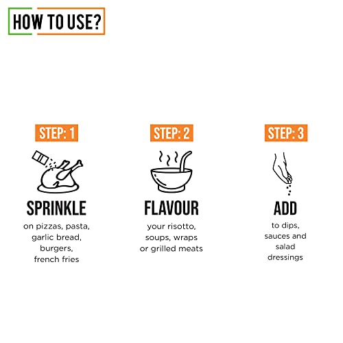 Image of Chef Urbano Oregano Seasoning Sprinkler 40g | Italian Pizza / Pasta Oregano | Imported Herb Sprinkler | All Natural Premium Spices | Glass Bottle | Vegetarian