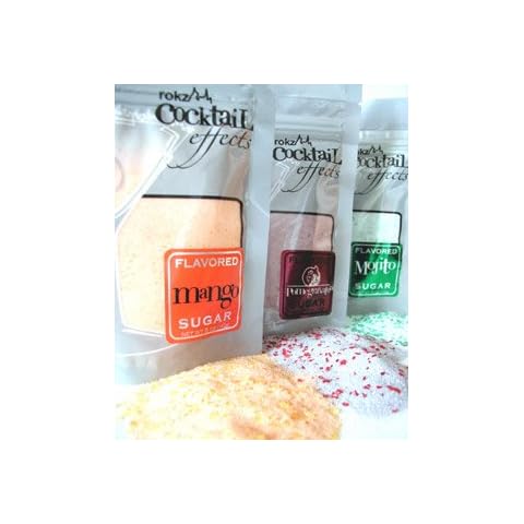 rokz Summer Drink Rimmers -Sugars in Mojito, Pomegranate & Mango (Set of 3) Cover