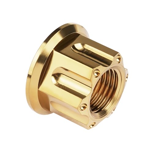 Image of Titanium M6 M8 M10 M12 M14 M16 Flange Bolt Nut Bicycle Motorcycle Rear Axle Car Modification Accessories Pack of 6 (M12 Pitch 1.5mm, Gold)
