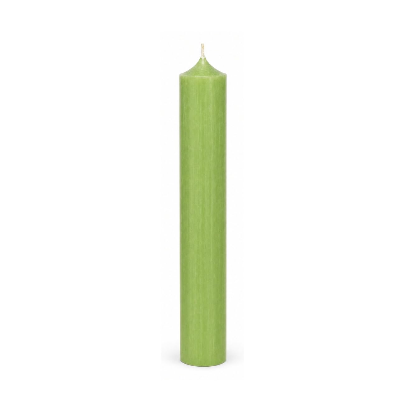 Candele colorate, lunghezza 250 mm, diametro 22 mm, combustione senza residui, colore: verde giada, set da 16 pezzi