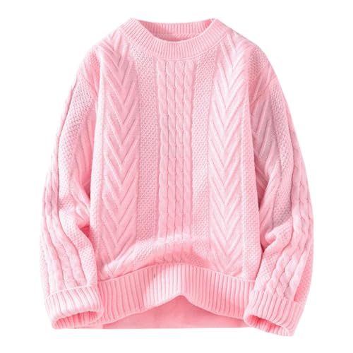 Pull en tricot col rond ample résistant au froid de l'hiver