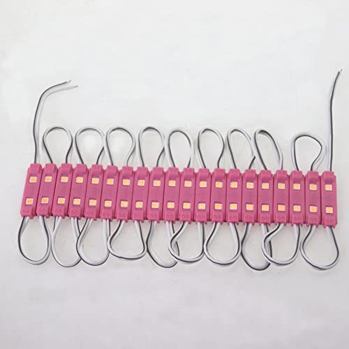 Image of Super Bright 200pcs 2835 2 LED Module Sign Lights Pink 80-90LM Per Module Waterproof Decorative Light for Letter Sign Advertising Signs with Tape Adhesive Backside (Pink)
