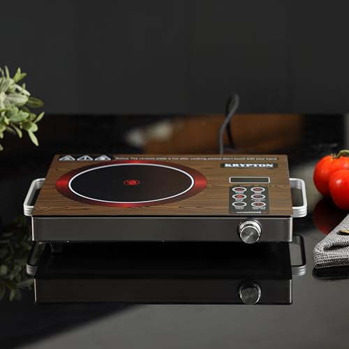 Image of Krypton Digital Infrared Cooker, Single Cooking Hob, Burner With Adjustable Temperature, Energy Saving | 2000W, KNIC6024 Brown /2 Years Warranty