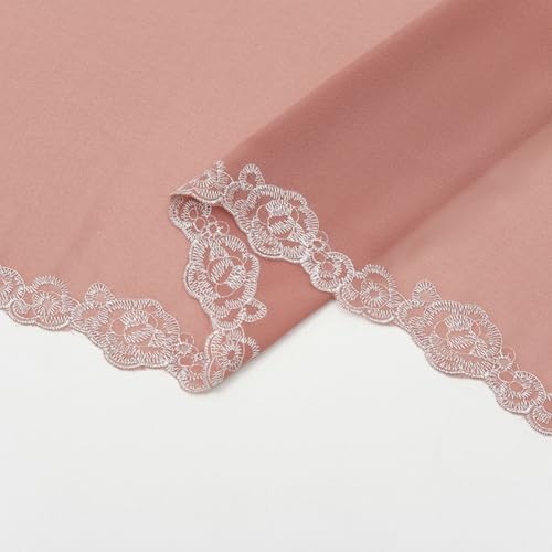 Women Chiffon Hijab Embroider Floral Scarf Graceful Lace Scarf Trendy Shawl Capelet Head Wrap for Travel Daily Party3