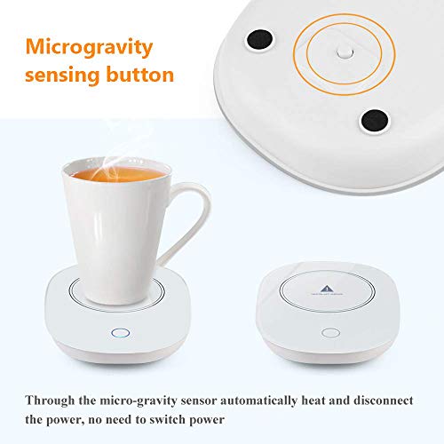 Coffee Warmer, ROFAKU Coffee Mug Warmer for Desk Cup Warmer with Automatic shut off for Office Home Use Gift Beverage Candle Wax Cup Warmer Heating Plate (Up To 131F/55C) for Coffee Milk Tea Heater - Thumbnail 2