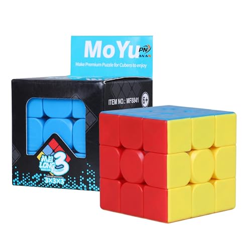 Image of MoYu Meilong Professional Speed Cube, Stickerless Magic Puzzle Cube with Instructions (Size 3x3x3)
