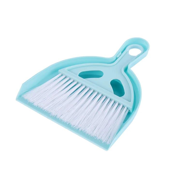 Tinkpin Mini Broom with Dustpan Mini Dustpan and Brush Set, Hand Broom Cleaning Tool for Table, Desk, Car Kitchen & Animal Waste Dusting (Multicolor Pack of 1)