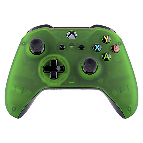 eXtremeRate Foggy Clear Green Faceplate Cover for Xbox One Wireless Controller (Model 1708), Custom Replacement Front Housing Shell for Xbox One S & Xbox One X Controller - Controller NOT Included eXtremeRate Foggy Clear Green Faceplate Cover for Xbox One Wireless Controller (Model 1708), Custom Replacement Front Housing Shell for Xbox One S & Xbox One X Controller - Controller NOT Included