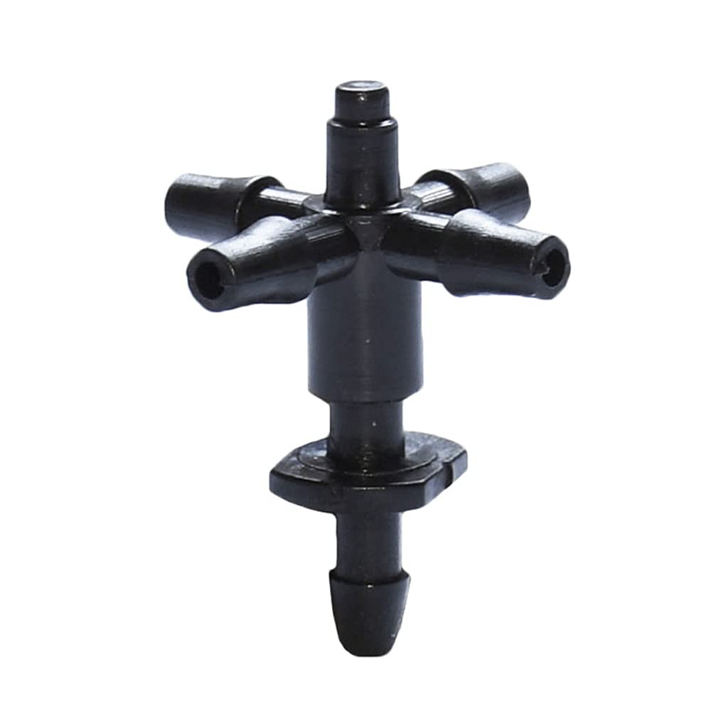 Connecteur 4 voies irrigation goutte à goutte pour stopper le gaspillage d'eau