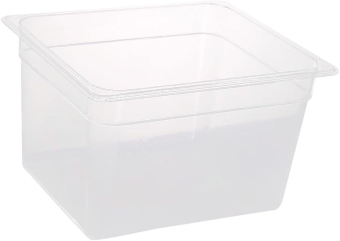 Garneck Clear Slow Cooking Container Low-temperature Sous Vide Holder Easy to Clean and Portable Storage for Seasonings Vegetables and More for Outdoor Cooking and Camping