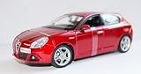  Alfa Romeo Modellauto Giulietta, rot, Bj. 2010, Maßstab 1:24, Bburago