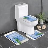 🛀【Set di 3 Tappetini da Bagno】I tappeti bagno 3 pezzi non sono solo molto comodi ma anche pratici. Trasmettono una finitura di alta qualità e sono un bellissimo accessorio per ogni bagno. I colori sono moderni, contemporanei ed espressivi e, anche dopo anni, sembrano ancora belli come il primo giorno. Cosa ottieni: 3 tappetini da bagno; 40 * 60cm (23.8 x 15.7 pollice) + 50 * 40cm (19.7 x 15.7 pollice) + 35 * 45 cm(13.8 x17.7 pollice) .